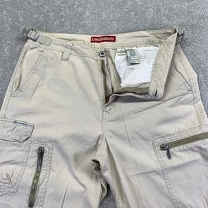 Vintage Y2k UNIONBAY Cargo Pants Women‎ Size 11 Beige Utility Adjustable Waist
